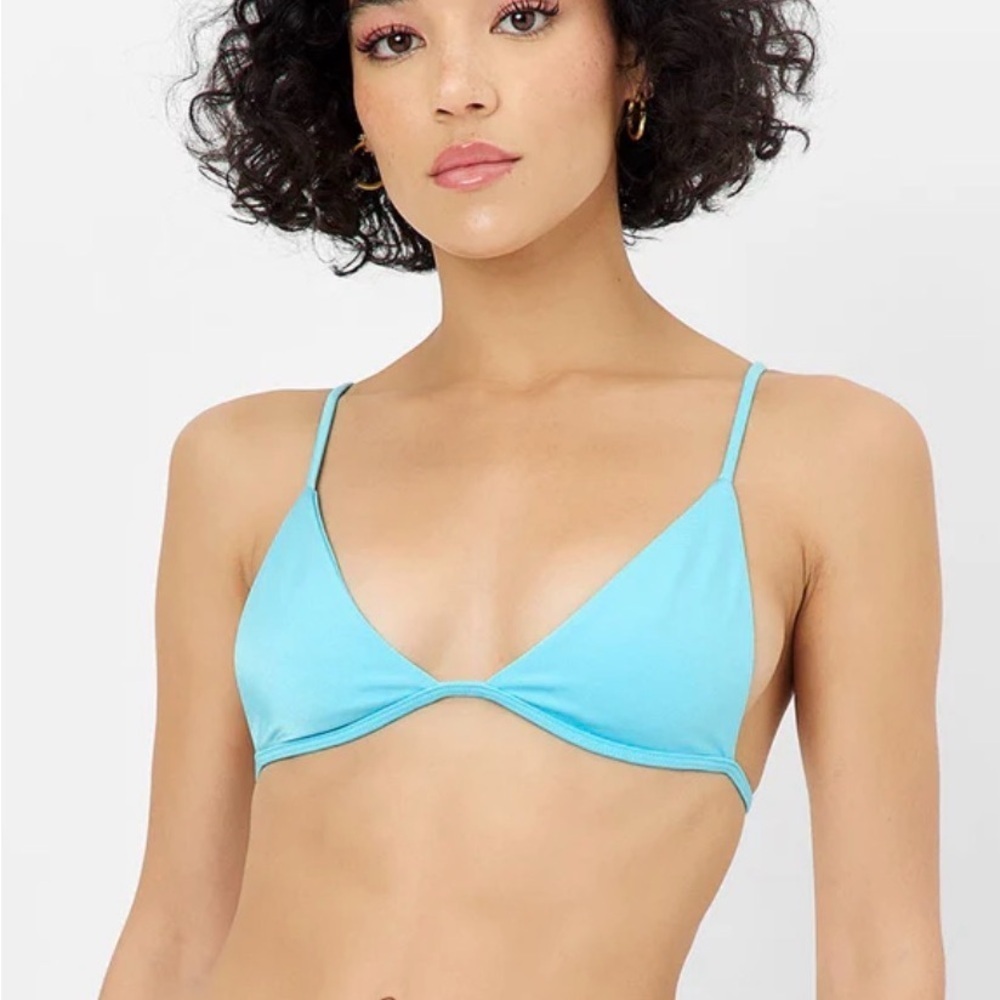 Frankie’s Bikinis Chase Shine Triangle Bikini Top S